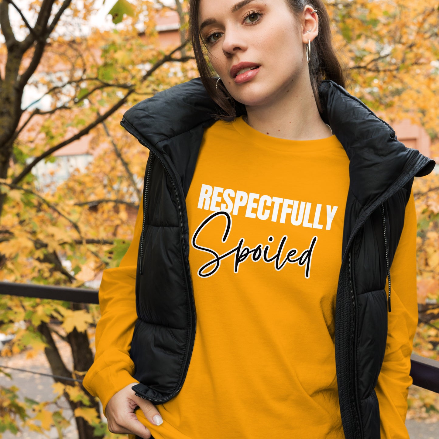 Respectfully Spoiled Adult Long Sleeve Tee