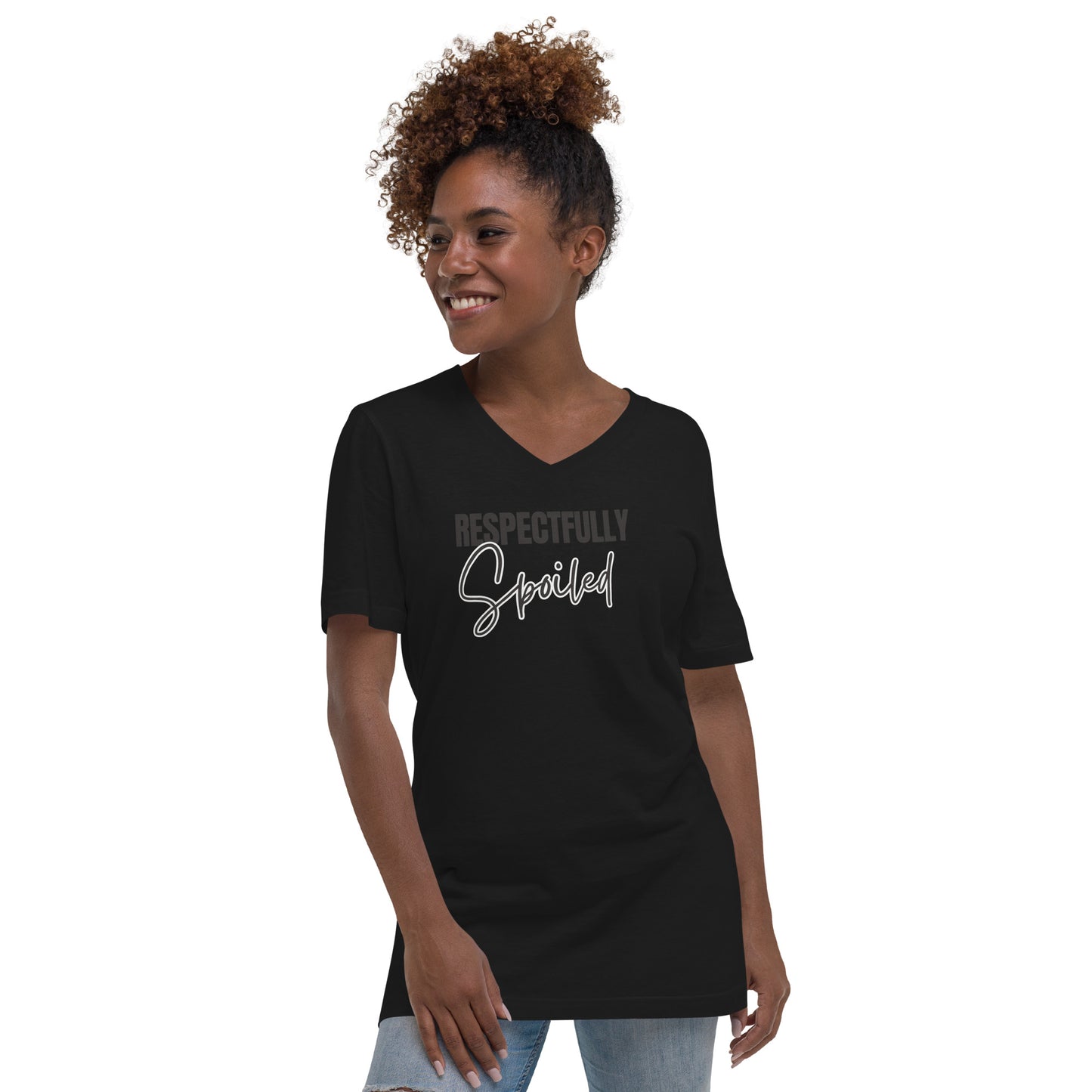 Unisex Short Sleeve V-Neck T-Shirt